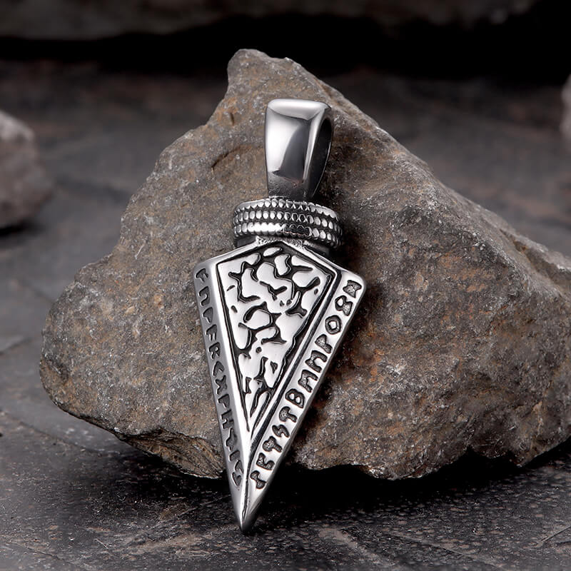 Viking Spear Head Stainless Steel Pendant