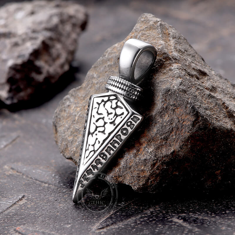 Viking Spear Head Stainless Steel Pendant
