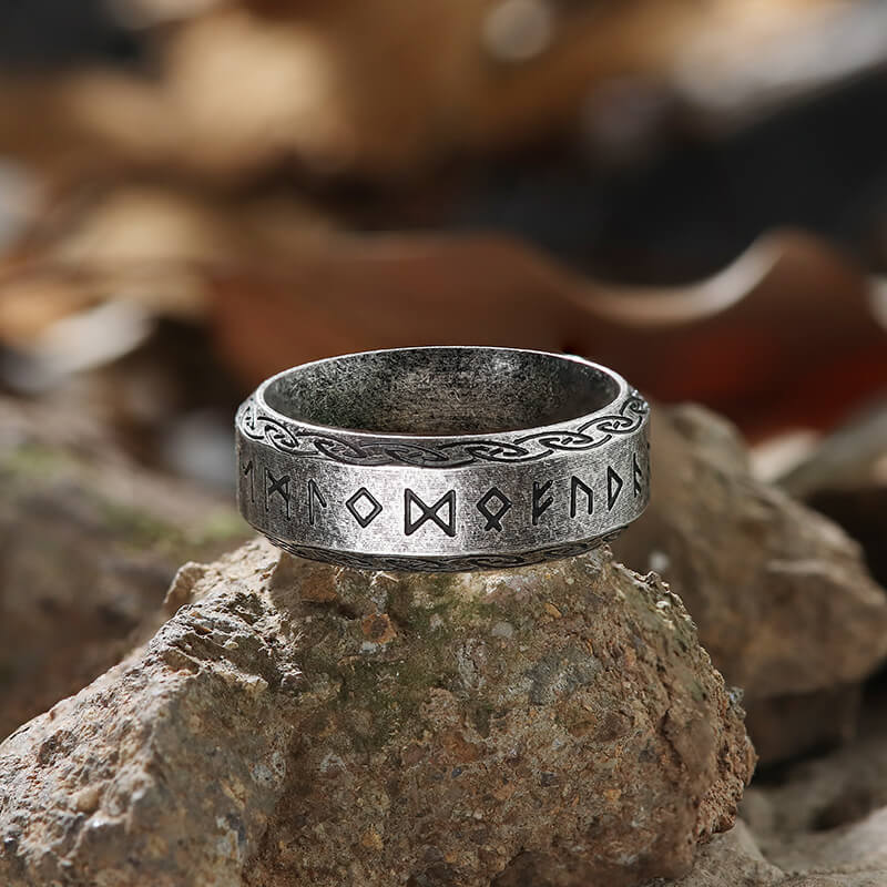 Viking Symbol Stainless Steel Ring