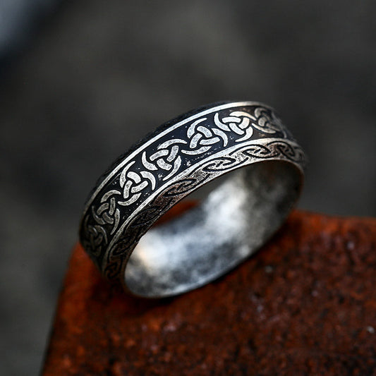 Viking Symbol Stainless Steel Ring