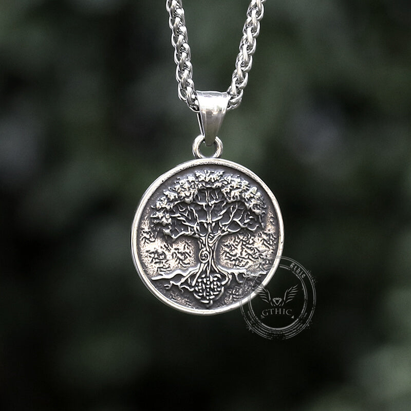 Viking Yggdrasil Tree of Life Stainless Steel Pendant
