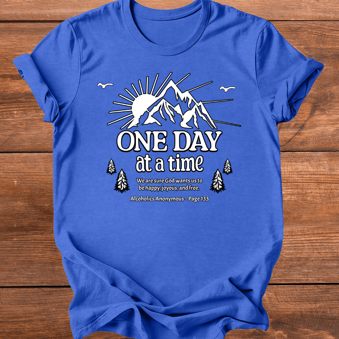 Vintage Recovery T-Shirt | Inspiring Sobriety |  One Day at a Time