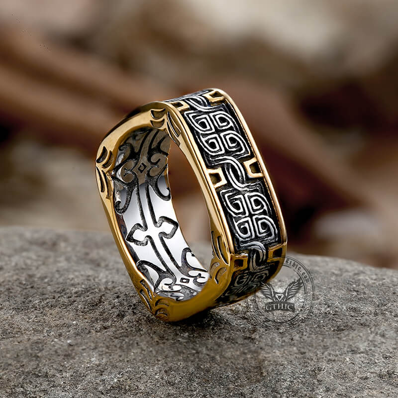 Vintage Celtic Knot Stainless Steel Ring