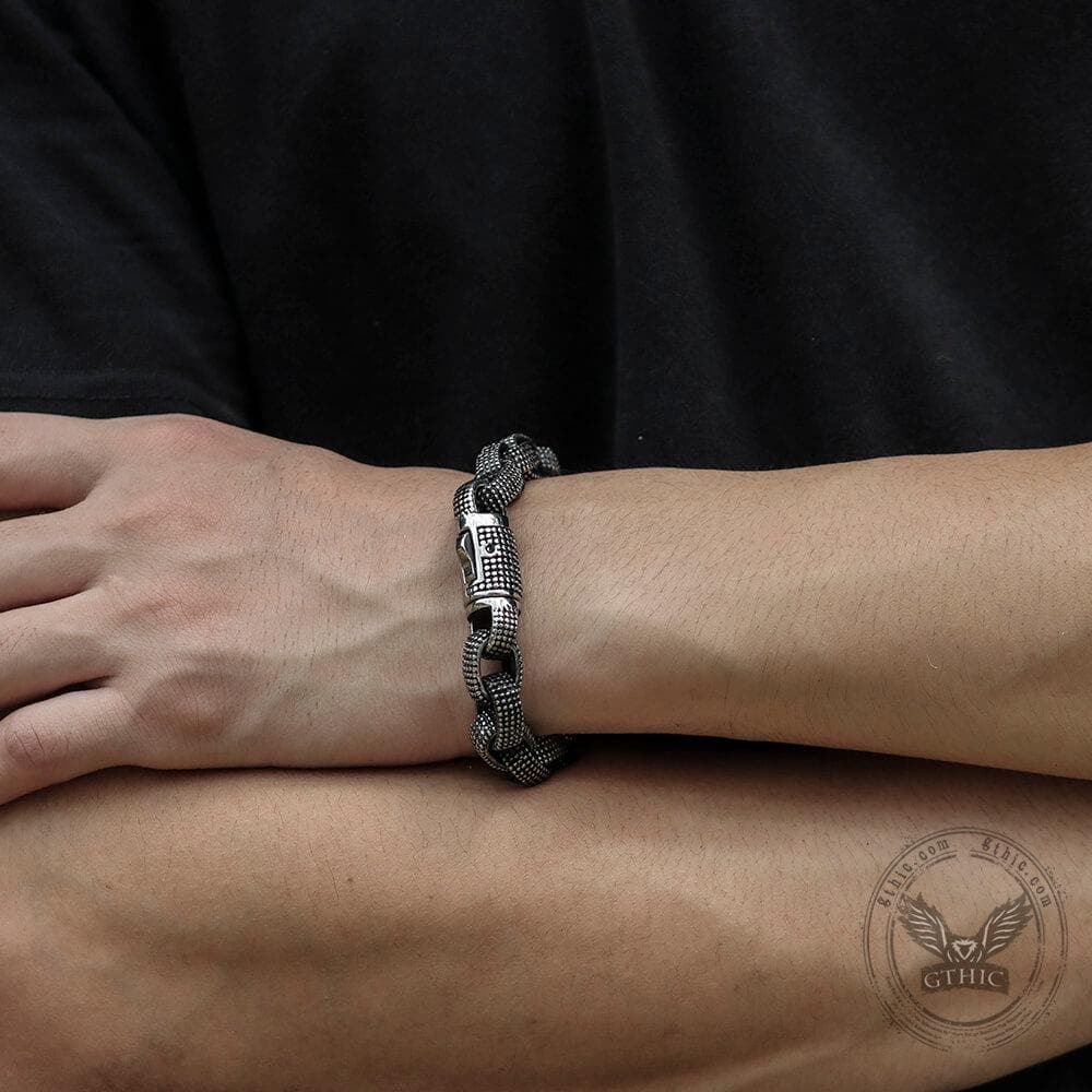 Vintage Dragon Stainless Steel Bracelet