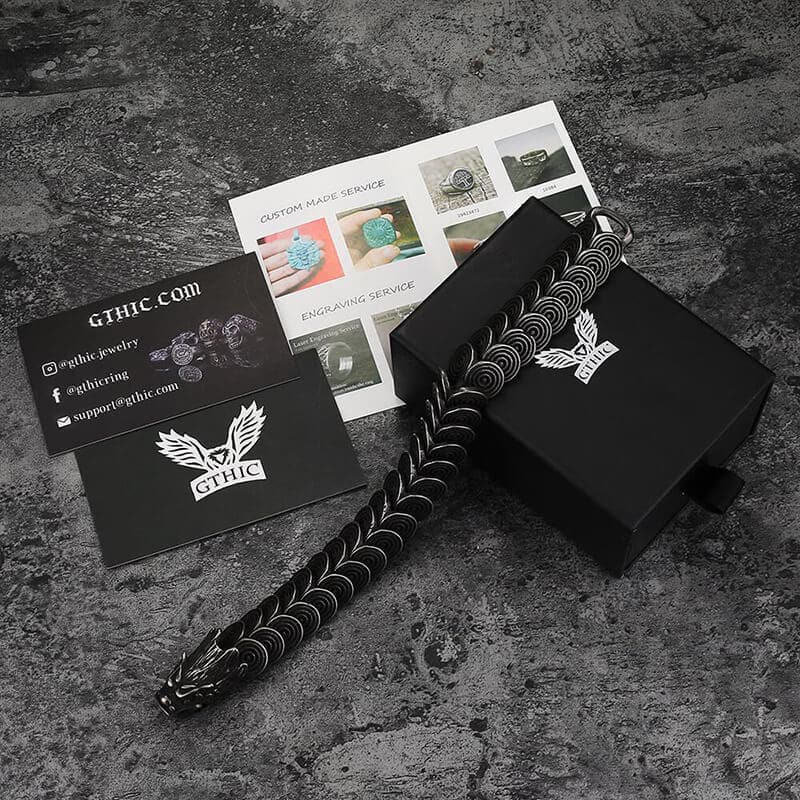 Vintage Dragon Stainless Steel Bracelet