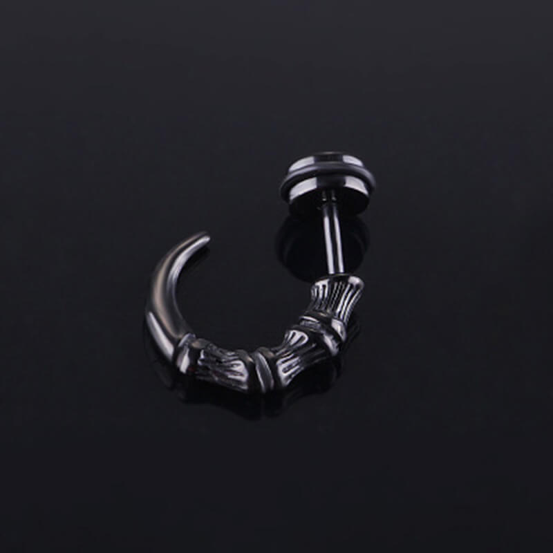 Vintage Eagle Claw Stainless Steel Earrings