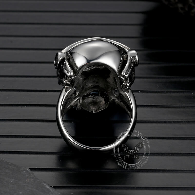 Vintage Goggles Skull Stainless Steel Ring