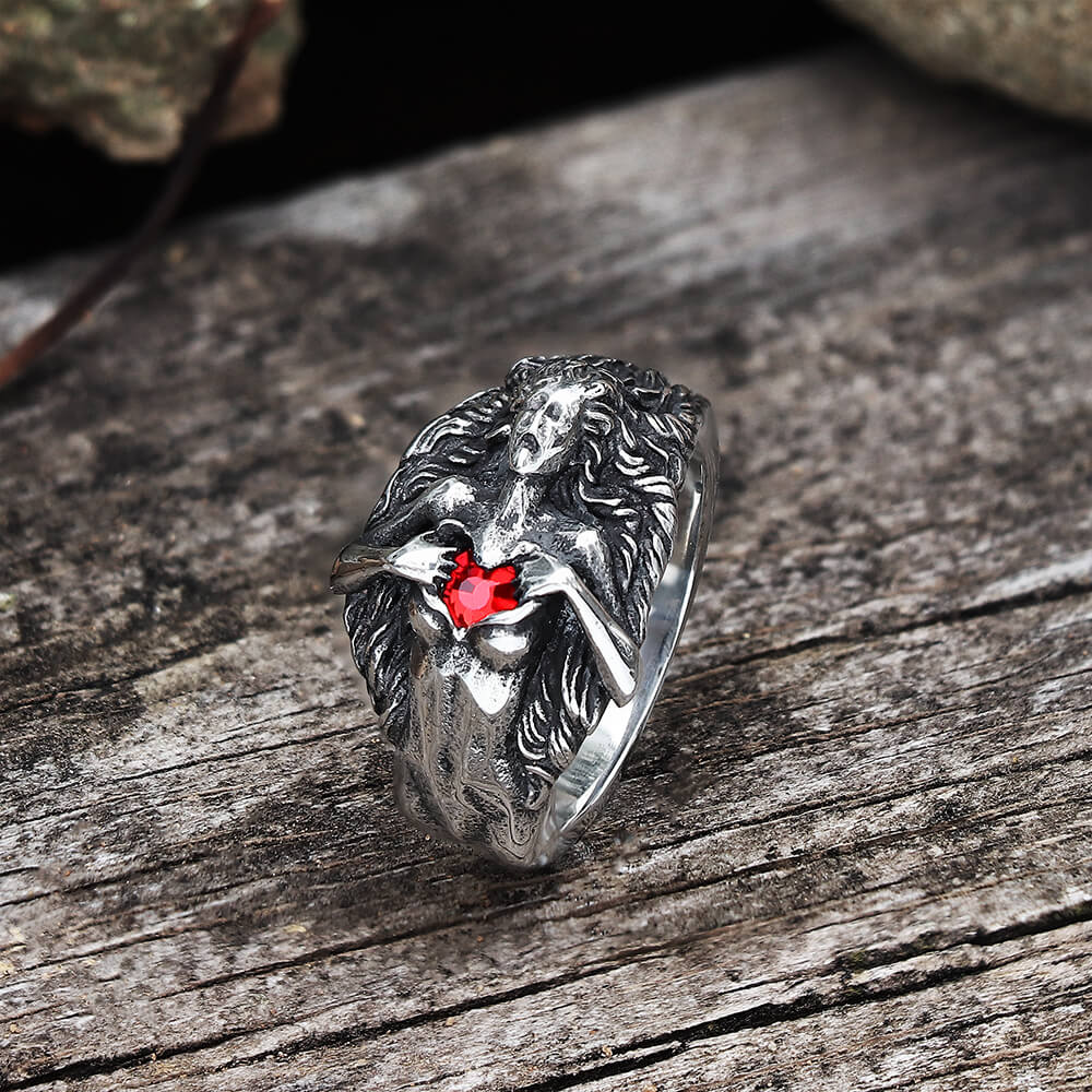 Vintage Open Your Heart Stainless Steel Ring