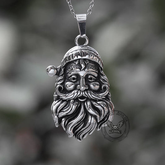 Vintage Santa Claus Stainless Steel Pendant