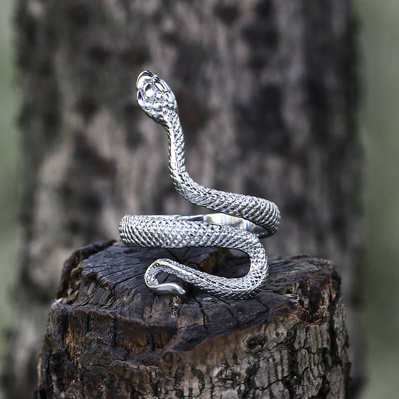 Vintage Snake Stainless Steel Ring