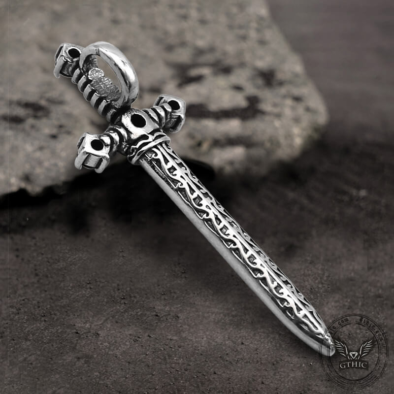 Vintage Sword Stainless Steel Pendant