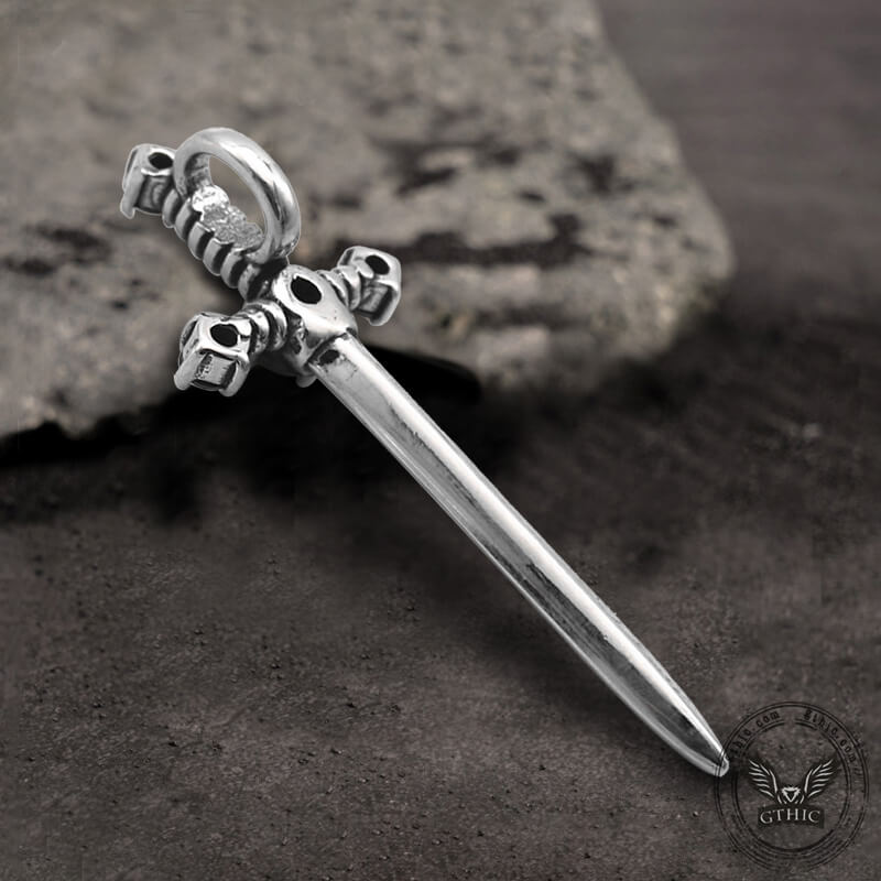 Vintage Sword Stainless Steel Pendant