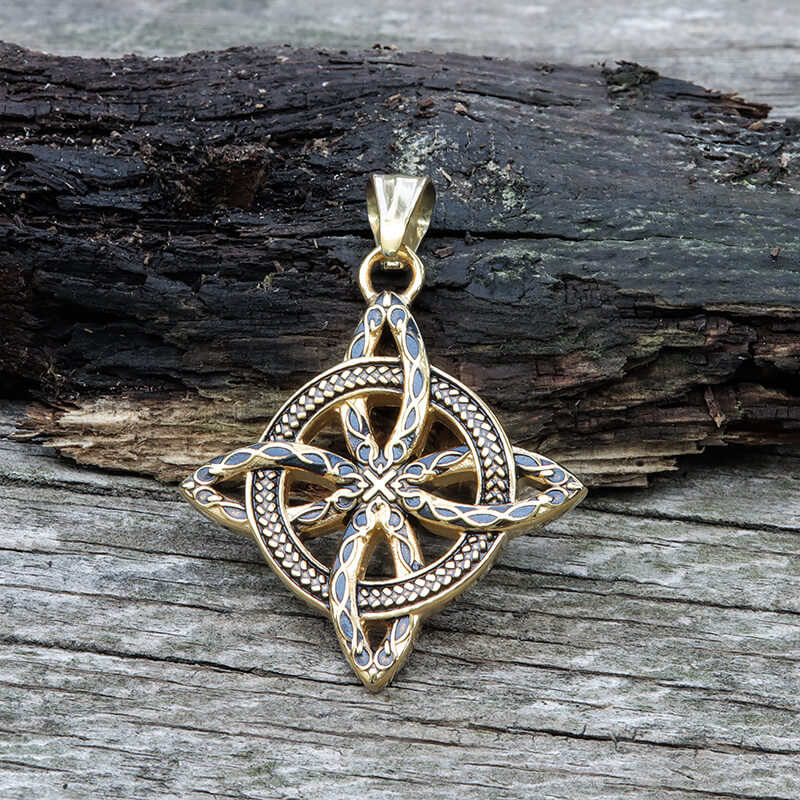 Vintage Witch’s Knot Stainless Steel Pendant