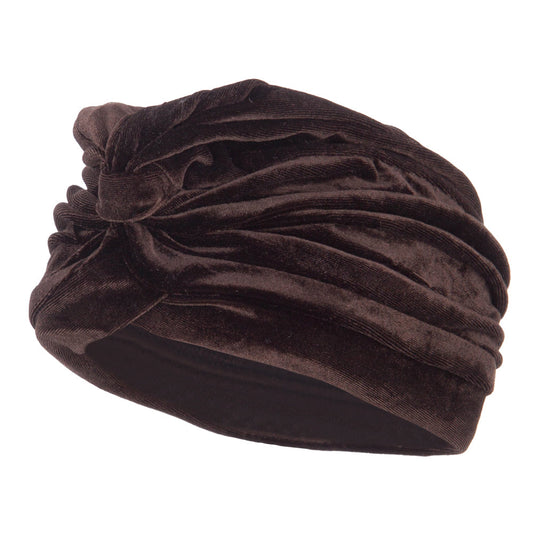 Women's Velvet Turban Hat