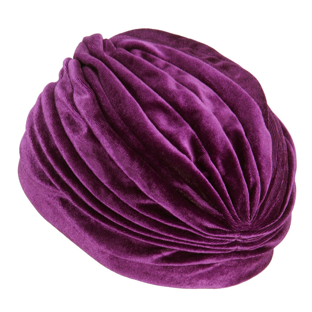 Women's Velvet Turban Hat