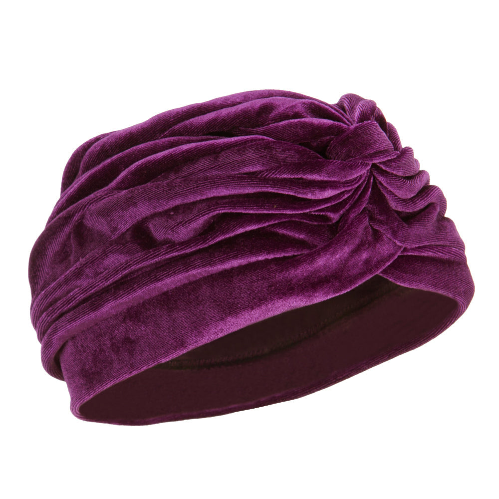Women's Velvet Turban Hat