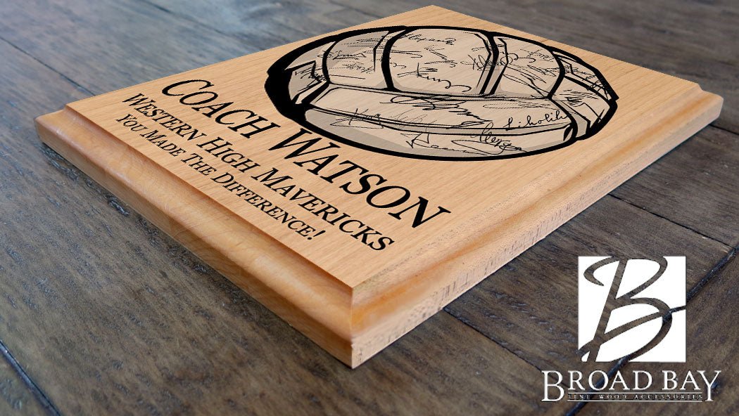 Volleyball Coach Gift Plaque Personalized SIGNABLE For Coaches