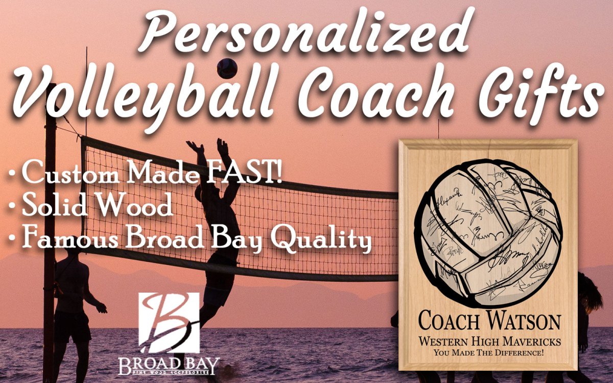 Volleyball Coach Gift Plaque Personalized SIGNABLE For Coaches