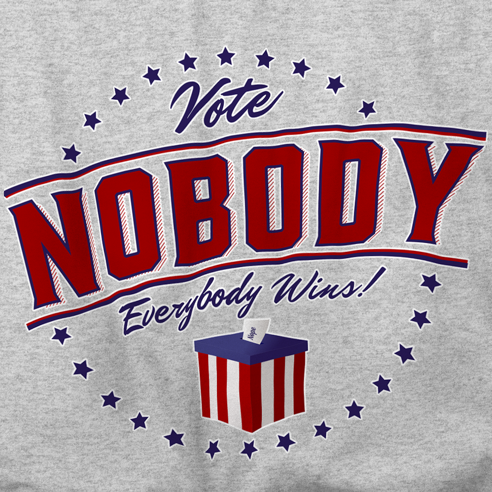 Vote Nobody Men's Lightweight Tees