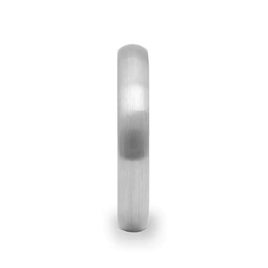 PETRA Domed Brushed Finish Tungsten Ring, 4mm–6mm