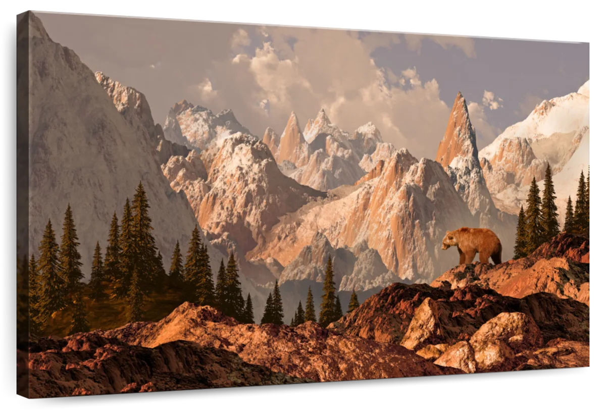 Rocky Mountain Bear Wall Art