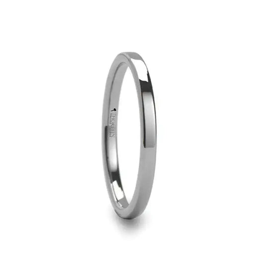 REGINA Wide Flat Style Women's Tungsten Ring - 2mm