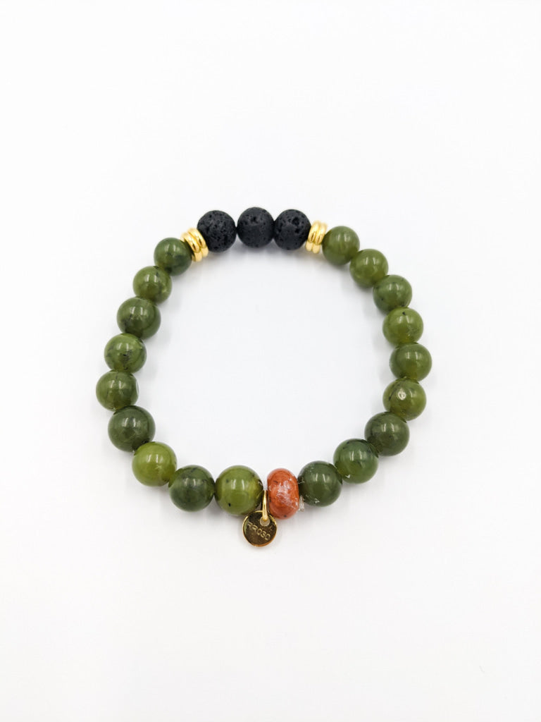 Riveter Made Bracelet | Optimist (Jade Green)