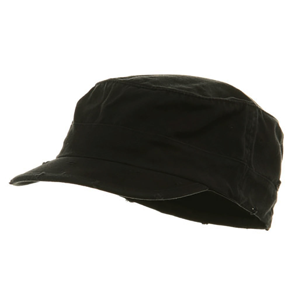 Washed Cotton Fitted Army Cap