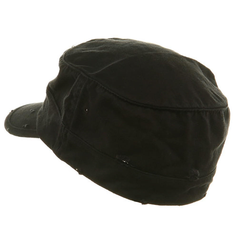 Washed Cotton Fitted Army Cap