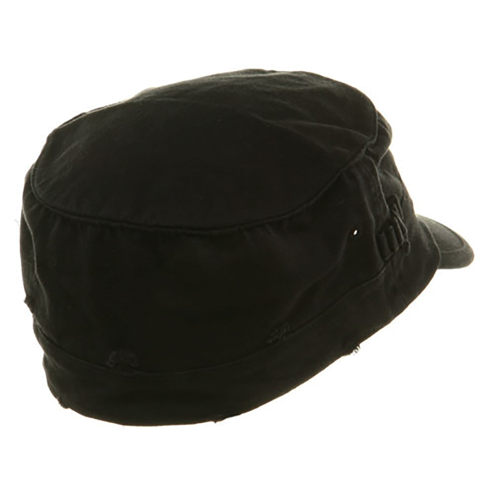Washed Cotton Fitted Army Cap