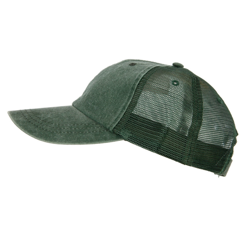 Washed Pigment Dyed Twill Trucker Cap