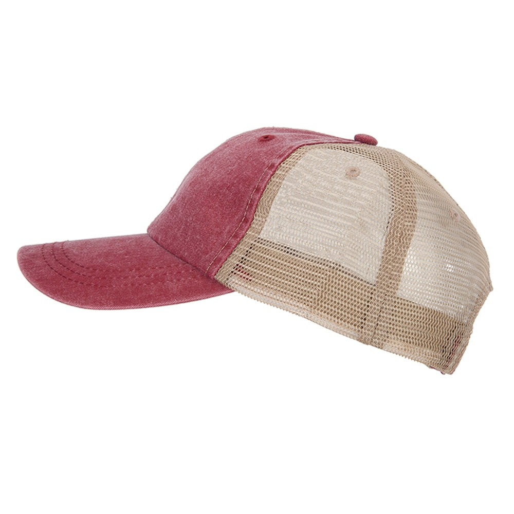 Washed Pigment Dyed Twill Trucker Cap