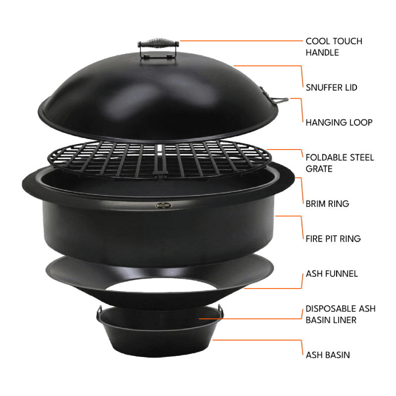 Legacy Series™ Complete Fire Pit Insert Set