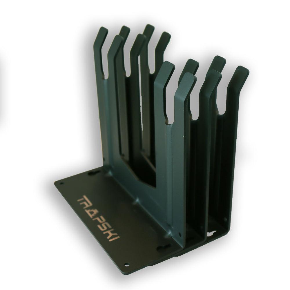 Wall Rack Holds Skis or Snowboard by Bindings, Yard Tools, Gear & Equipment - Made in the USA