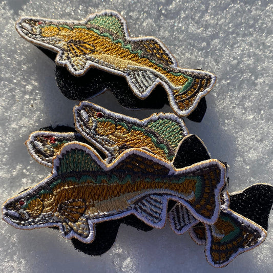 Die-Cut WALLEYE 1" x 3"