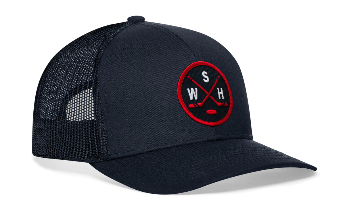 Washington DC Hockey Trucker Hat  |  WSH X Snapback