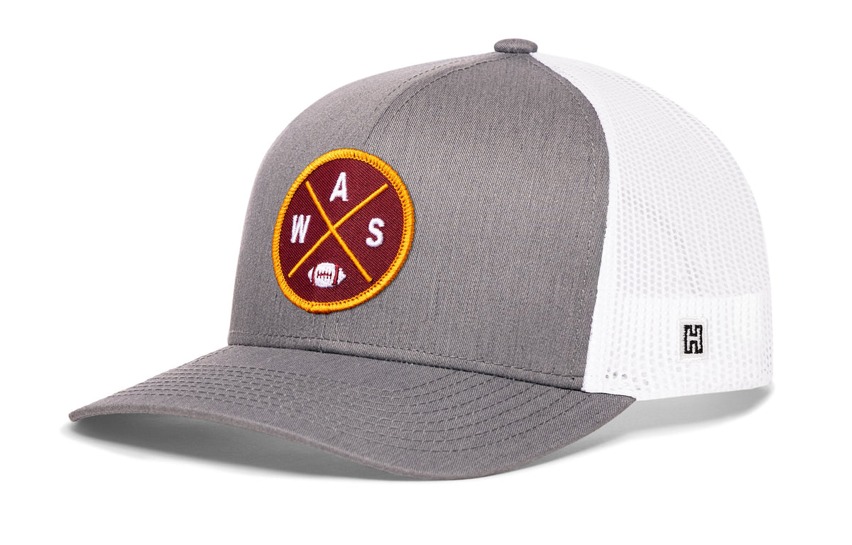 Washington DC Football Trucker Hat  |  WAS X Snapback