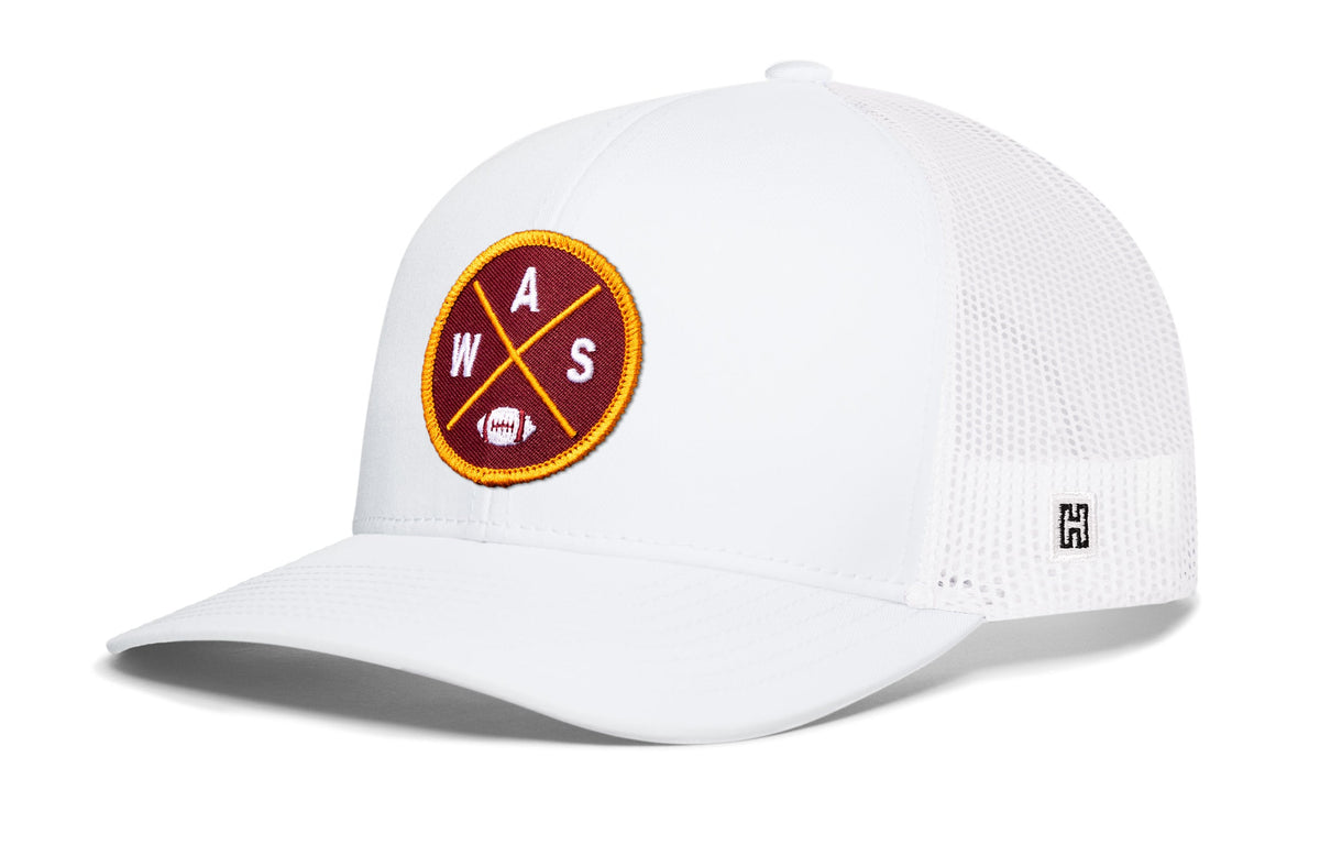 Washington DC Football Trucker Hat  |  WAS X Snapback
