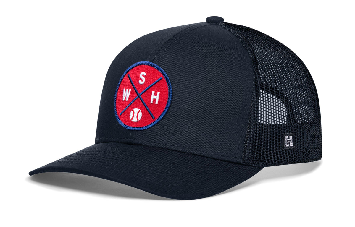 Washington DC Baseball Trucker Hat  |  WSH X Snapback