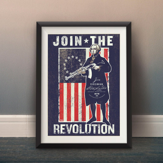 George Washington Revolutionary Propaganda Poster