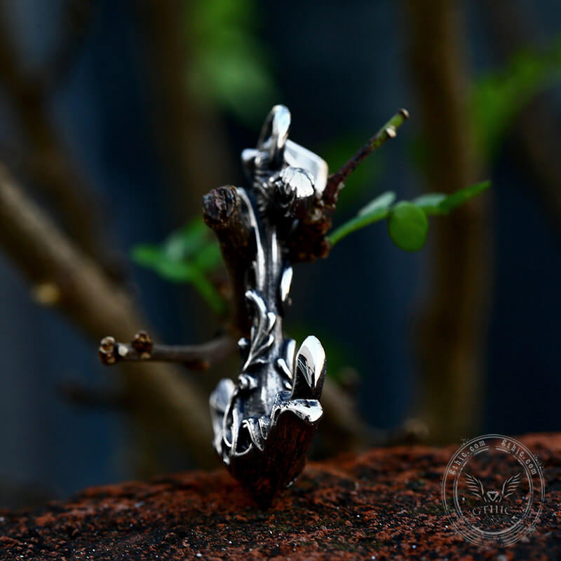 Wave Anchor Stainless Steel Marine Pendant