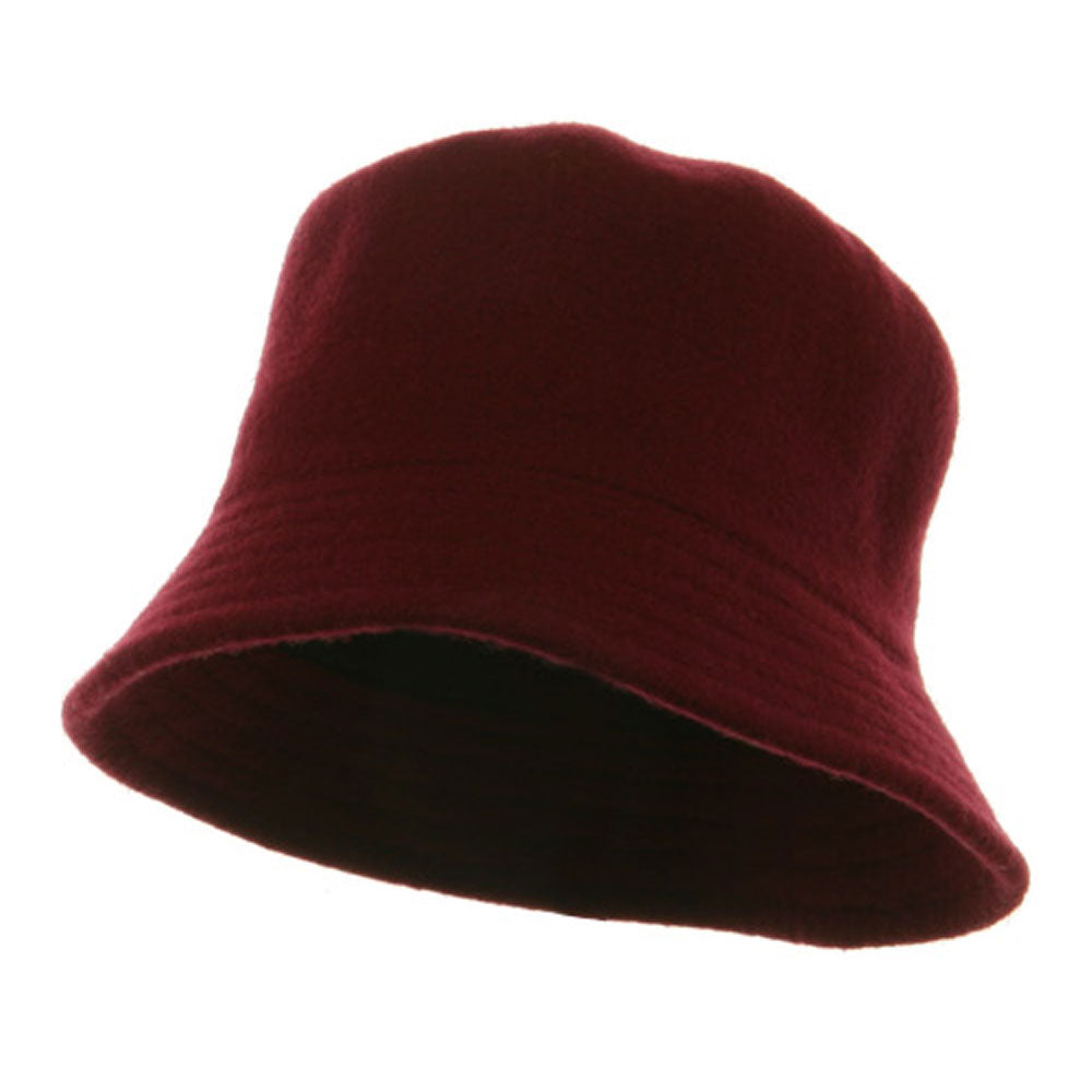 Wool Bucket Hat with Stitches