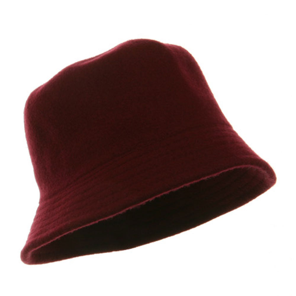 Wool Bucket Hat with Stitches