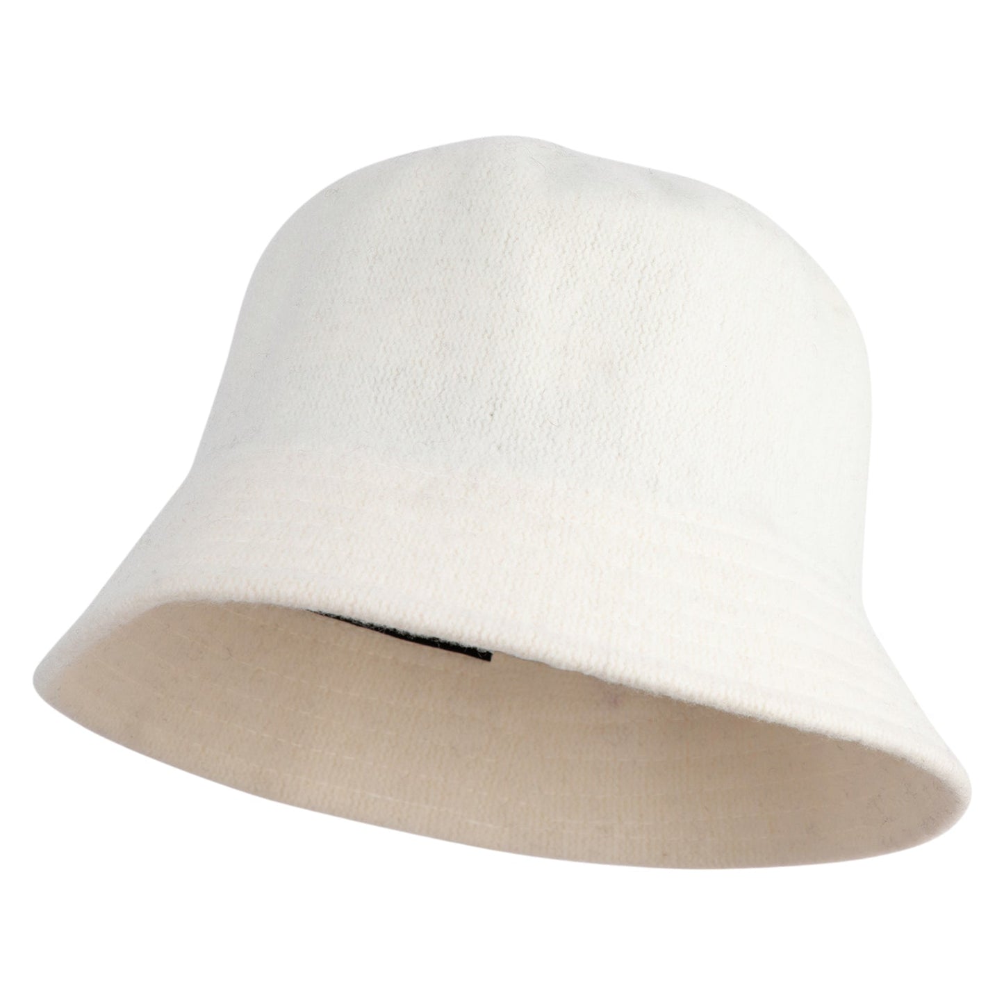 Wool Bucket Hat with Stitches