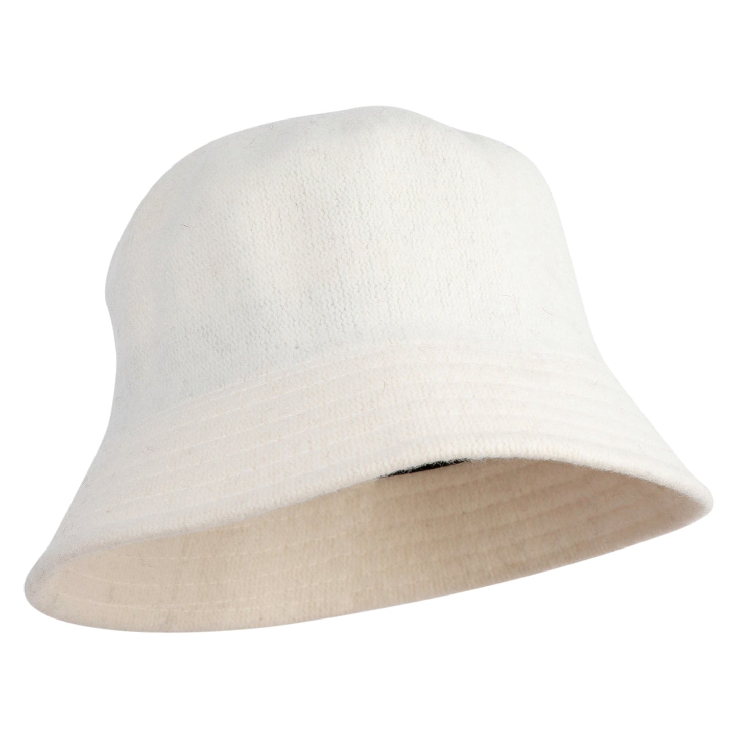 Wool Bucket Hat with Stitches