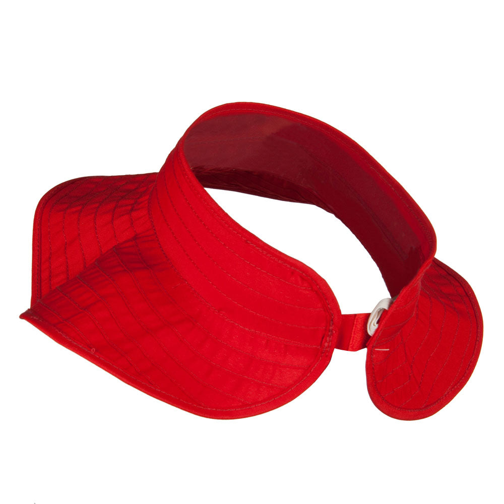 Women's UPF 40+ Roll Up Gardening Visor