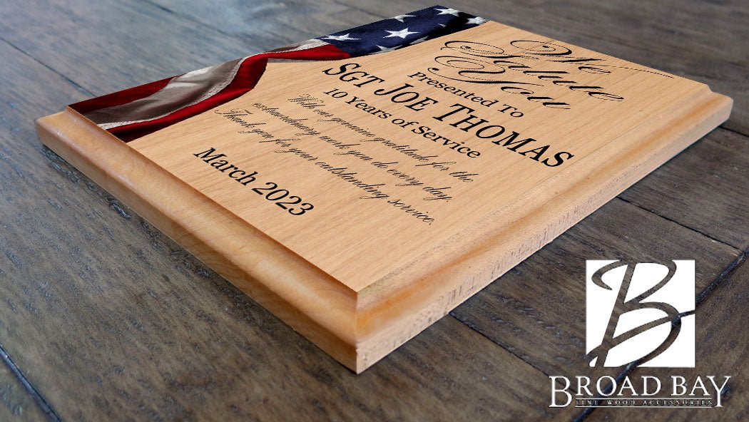 We Salute You Military Appreciation Plaque – Custom Name and Years of Service