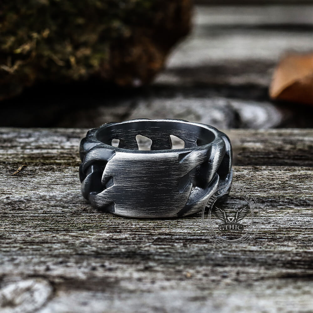Weave Pattern Stainless Steel Ring