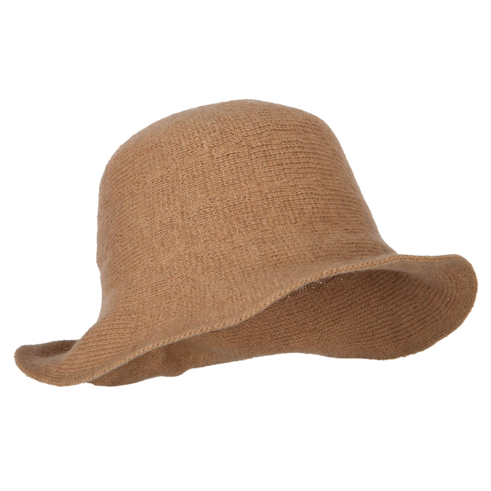 Women's Grosgrain Bow Accented Cloche Bucket Hat