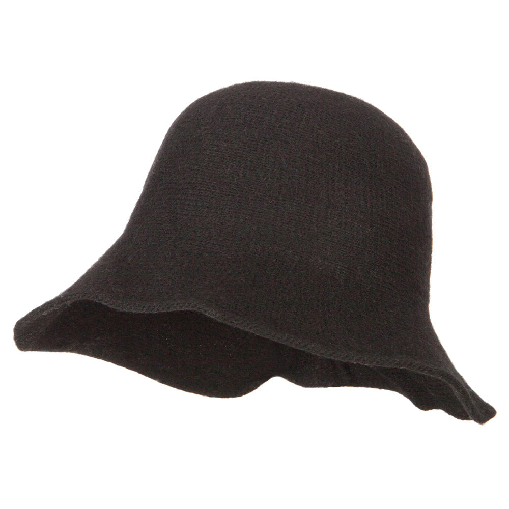 Women's Grosgrain Bow Accented Cloche Bucket Hat